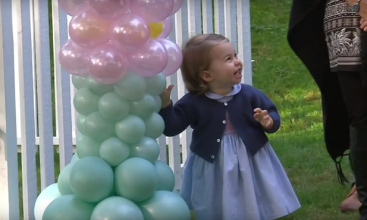 Too cute! Princess Charlotte loves balloons more than you love anything