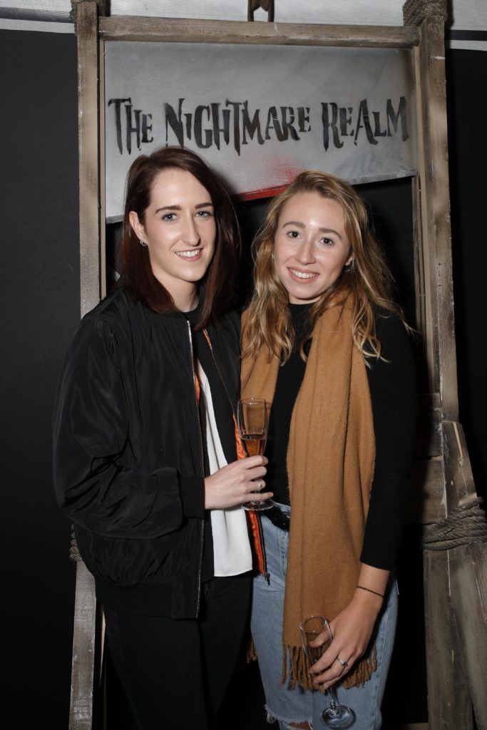 Pictured at the VIP Preview Night of The Nightmare Realm Dublin is Maeve Lillis and Claudia McGuinness. Picture Conor McCabe Photography.