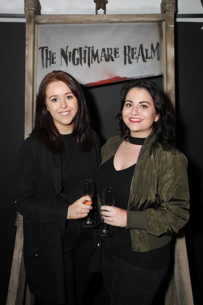 Pictured at the VIP Preview Night of The Nightmare Realm Dublin is Niamh O'Grady and Pamela Joyce. Picture Conor McCabe Photography.