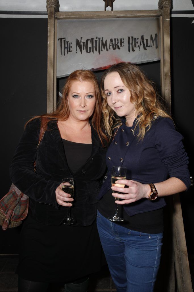 Pictured at the VIP Preview Night of The Nightmare Realm Dublin isFrances Murphy and Donna Ahern. Picture Conor McCabe Photography.