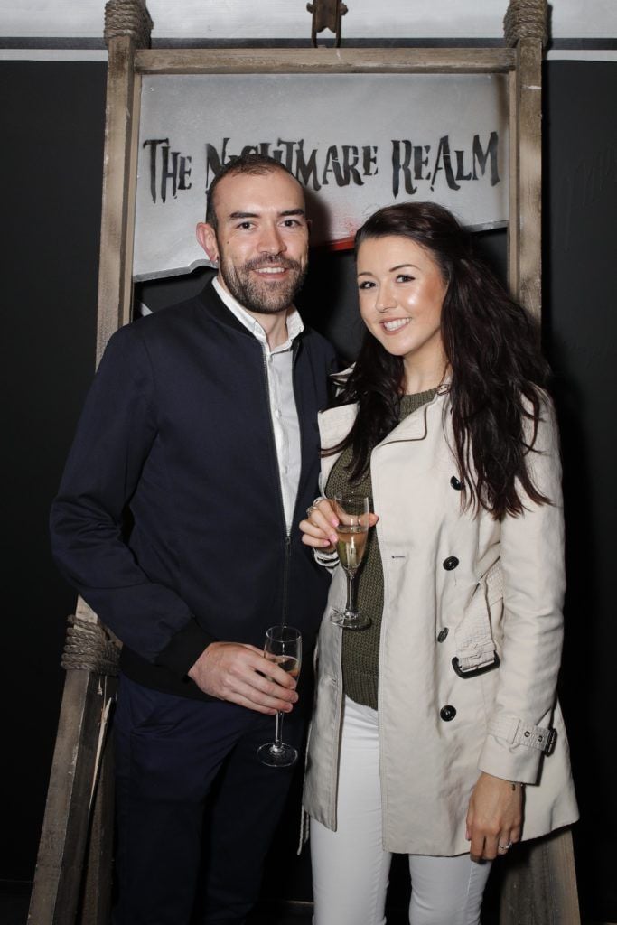 Pictured at the VIP Preview Night of The Nightmare Realm Dublin is Daniel Dixon and Carina O'Reilly. Picture Conor McCabe Photography.