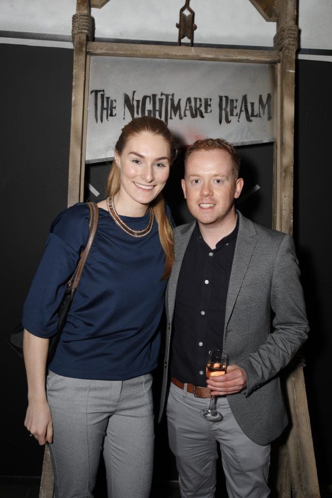 Pictured at the VIP Preview Night of The Nightmare Realm Dublin is Jenny Kent and Sean Dunne. Picture Conor McCabe Photography.