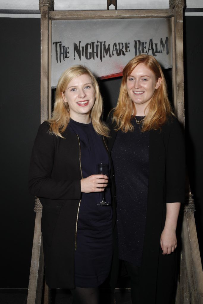Pictured at the VIP Preview Night of The Nightmare Realm Dublin is Rebecca Roche and Anna Harvey. Picture Conor McCabe Photography.