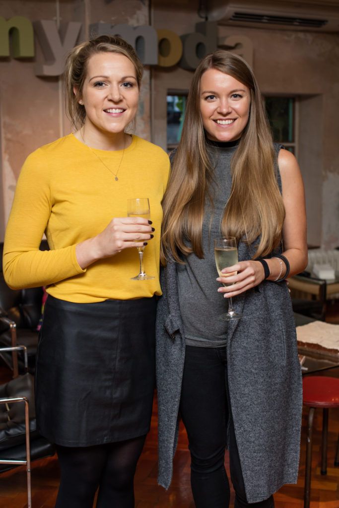 Melissa Hanney and Louise Rankin pictured at the launch of the ‘Moda’ created by Dulux pop up style event at The Drury buildings. People can attend the style pop up 30th Sept - 1st Oct.  Photo: Anthony Woods.