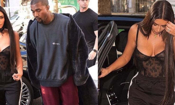 Kim Kardashian wore Adidas popper tracksuit bottoms and the internet can't cope