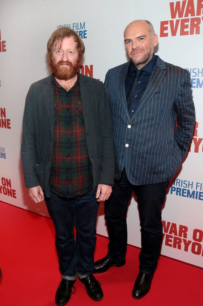 Actor David Wilmot and Director John Michael McDonagh pictured at the Irish premiere screening of War On Everyone at the Lighthouse Cinema, Dublin (Pictures: Brian McEvoy).