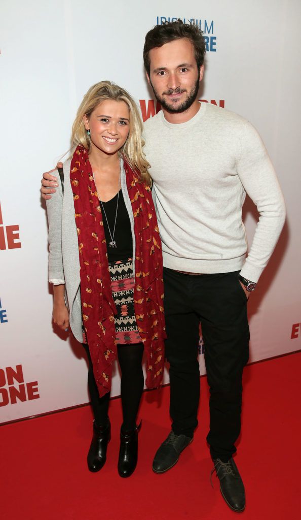 Red Rock Actor David Crowley and Lena Marie Fitzgerald pictured at the Irish premiere screening of War On Everyone at the Lighthouse Cinema, Dublin (Pictures: Brian McEvoy).