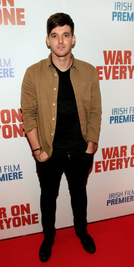 Red Rock actor Adam Weafer pictured at the Irish premiere screening of War On Everyone at the Lighthouse Cinema, Dublin (Pictures: Brian McEvoy).