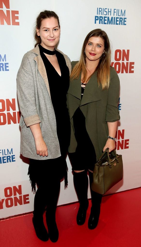 Nina Byrne and Niamh Hopper pictured at the Irish premiere screening of War On Everyone at the Lighthouse Cinema, Dublin (Pictures: Brian McEvoy).