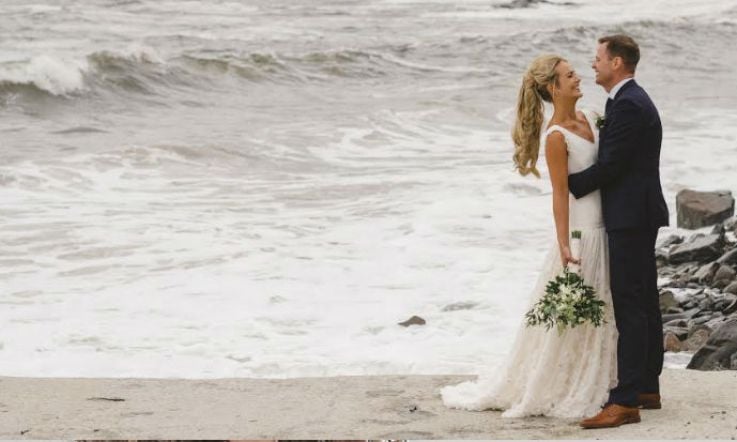Aoibhín Garrihy's bridesmaid dresses matched her wedding gown perfectly