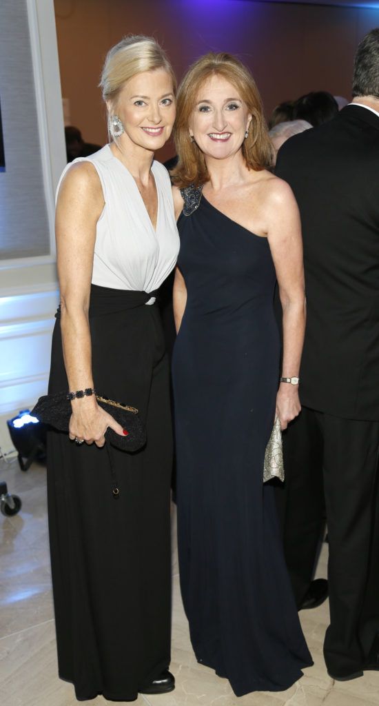 Dolores Delaney and Lucy Gaffney at the Beacon Ball in aid of Beacon Hospital Patient and Research Trust held at the Double Tree by Hilton Hotel. Photo by Kieran Harnett