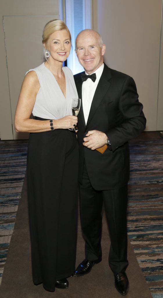 Dolores Delaney and Michael Cullen at the Beacon Ball in aid of Beacon Hospital Patient and Research Trust held at the Double Tree by Hilton Hotel. Photo by Kieran Harnett
