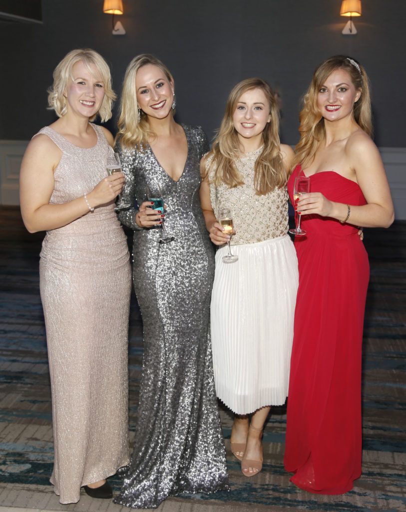 Lucy Toomey, Yvonne Brennan, Orla Stewart and Marie Coffey at the Beacon Ball in aid of Beacon Hospital Patient and Research Trust held at the Double Tree by Hilton Hotel. Photo by Kieran Harnett