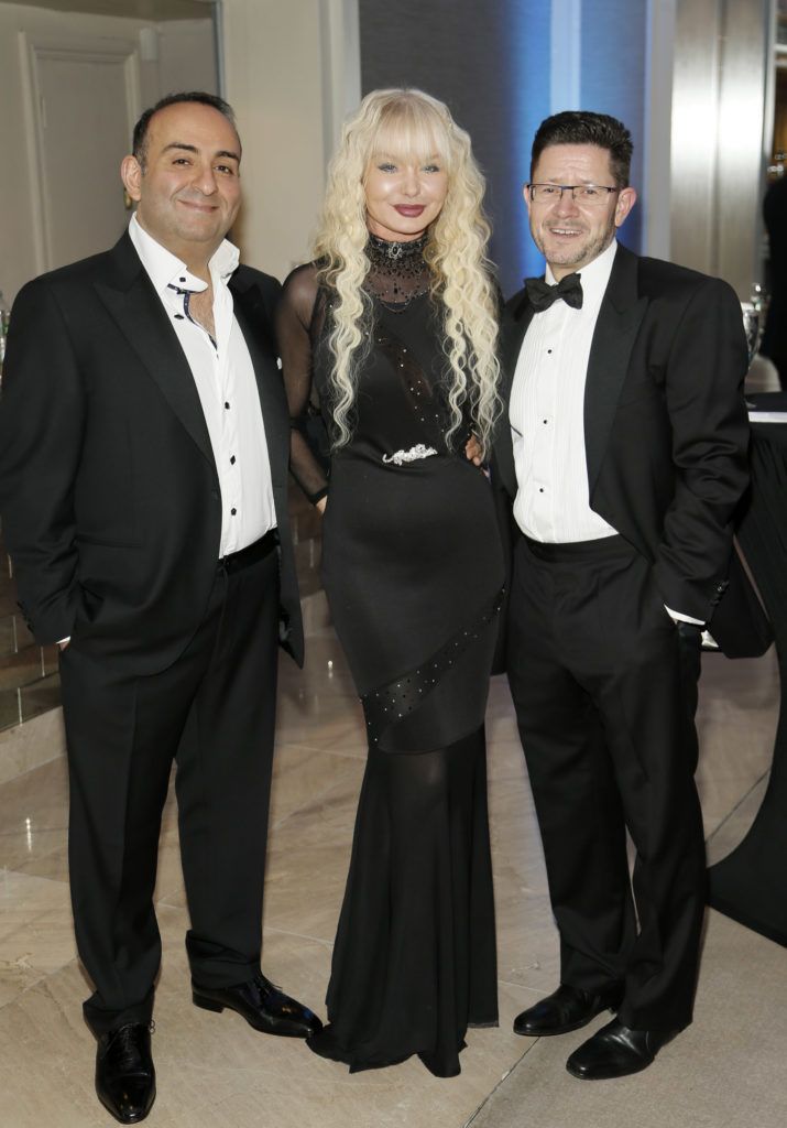 Kombiz Gochen, Meraid Hyland and Mark Redmond at the Beacon Ball in aid of Beacon Hospital Patient and Research Trust held at the Double Tree by Hilton Hotel. Photo by Kieran Harnett