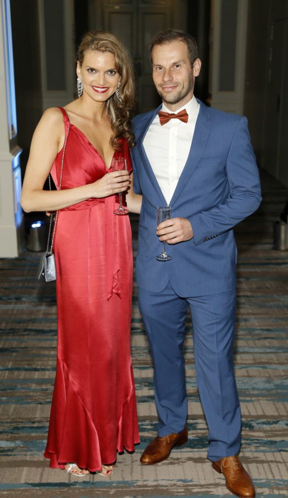 Suzana Michalikova and Pavol Homola at the Beacon Ball in aid of Beacon Hospital Patient and Research Trust held at the Double Tree by Hilton Hotel. Photo by Kieran Harnett