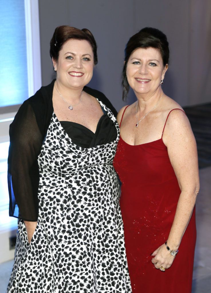 Treasa Nolan and Carol McSherry at the Beacon Ball in aid of Beacon Hospital Patient and Research Trust held at the Double Tree by Hilton Hotel. Photo by Kieran Harnett