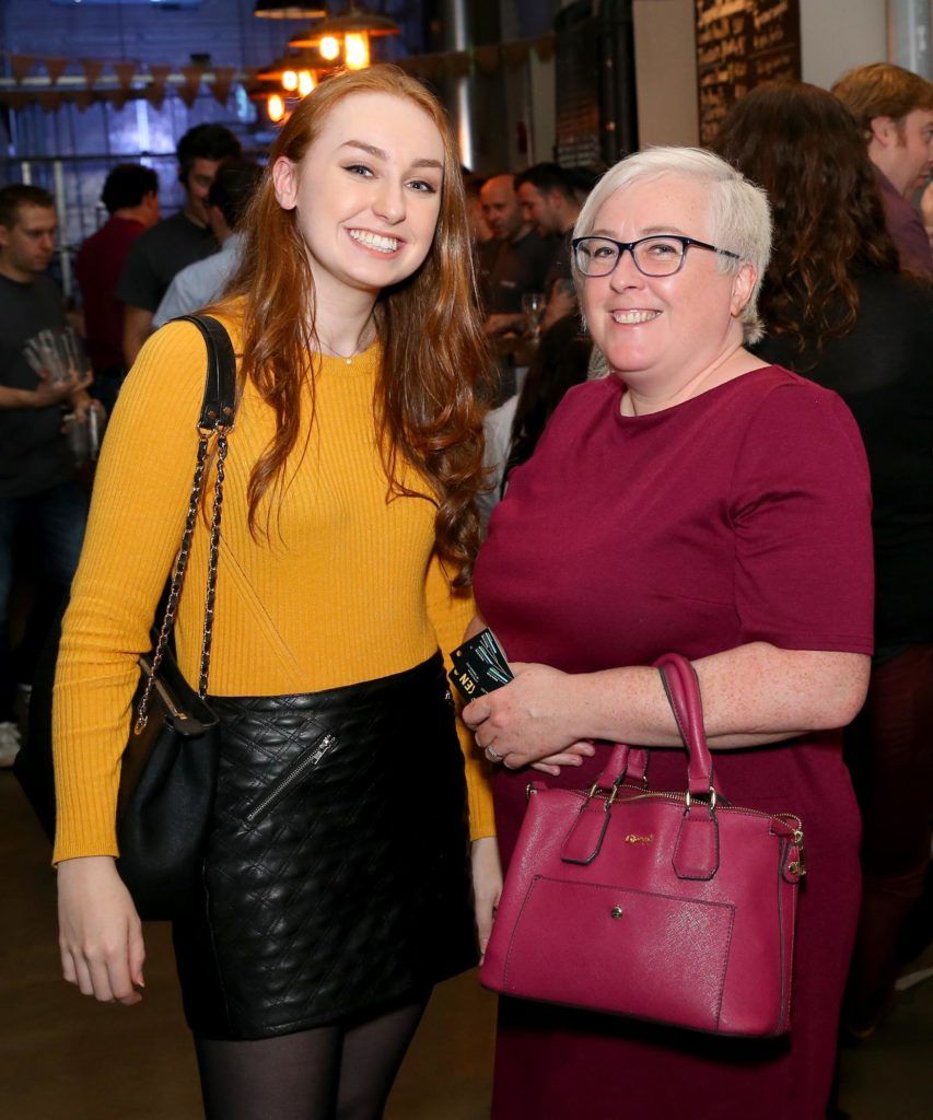 Sharon McGowan and Maeve Quigley pictured at Oktoberfest at The Open Gate Brewery, an authentic German beer and food celebration. Pic: Marc O'Sullivan