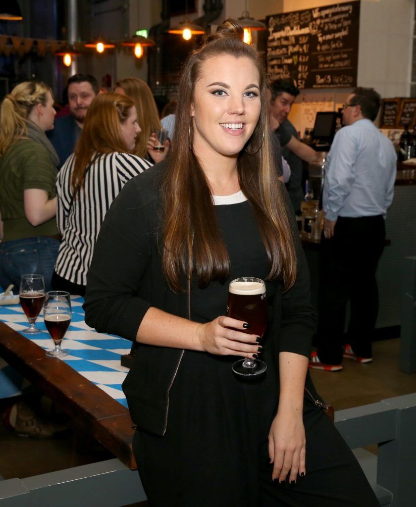 Sarah Hanrahan pictured at Oktoberfest at The Open Gate Brewery, an authentic German beer and food celebration. Pic: Marc O'Sullivan