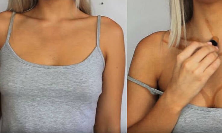 This vlogger goes up 3 cup sizes just by contouring and it's kinda insane