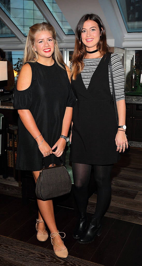 Kat Pamayotopoulos and Kate Dean at the launch of the new Conrad Dublin in Earlsfort Terrace (Picture: Brian McEvoy).