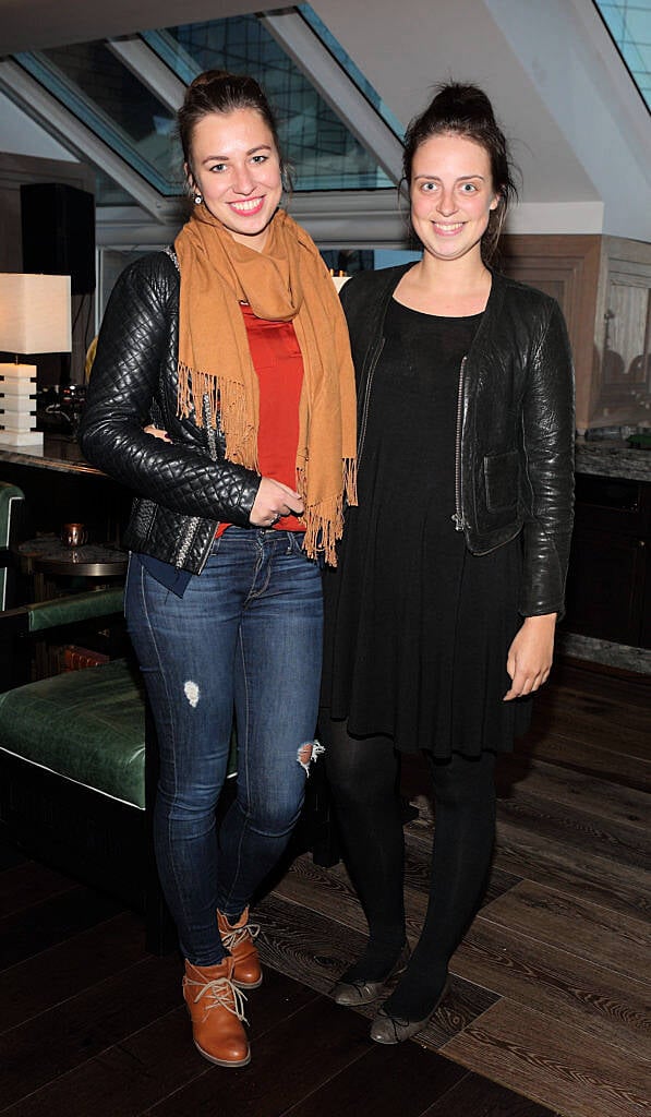 Aiste Petraityte and Emma Kearney at the launch of the new Conrad Dublin in Earlsfort Terrace (Picture: Brian McEvoy).