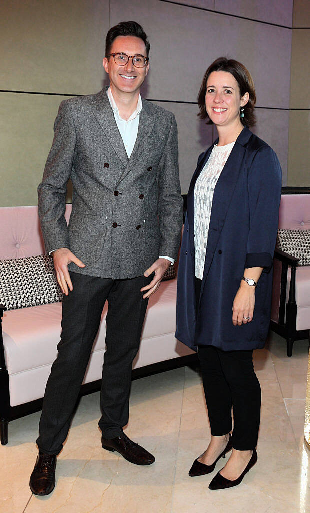 Steve Fenton and Grace-Ann Fallon at the launch of the new Conrad Dublin in Earlsfort Terrace (Picture: Brian McEvoy).