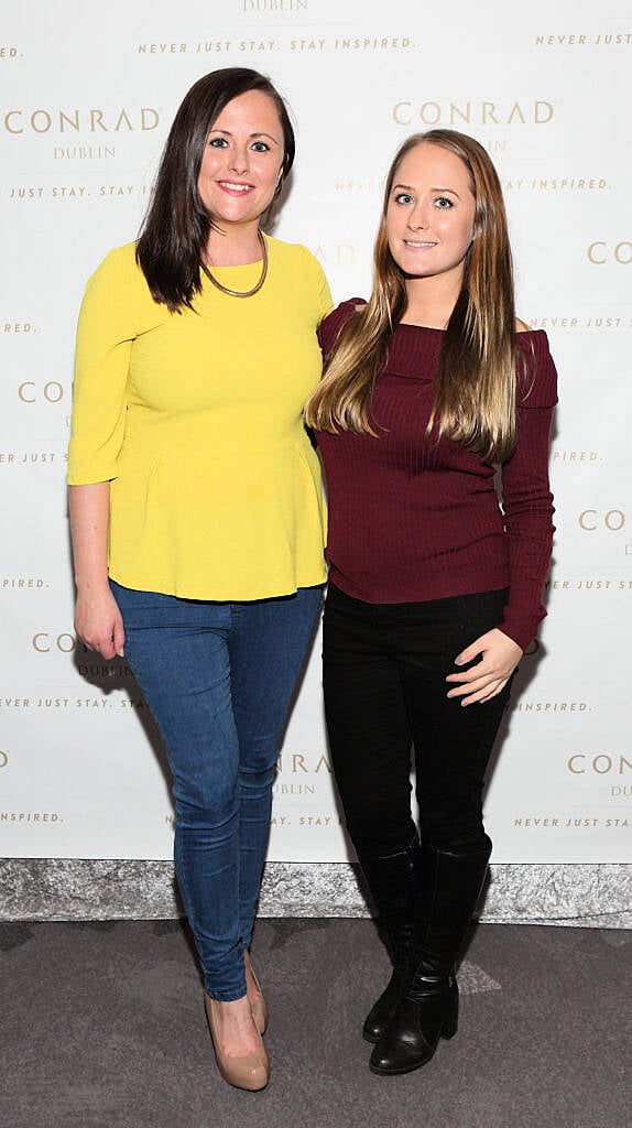 Catriona Lindsay and Orla Lindsay at the launch of the new Conrad Dublin in Earlsfort Terrace (Picture: Brian McEvoy).