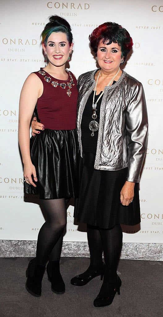 Suzie Koumarianos and Trish Koumarianos at the launch of the new Conrad Dublin in Earlsfort Terrace (Picture: Brian McEvoy).