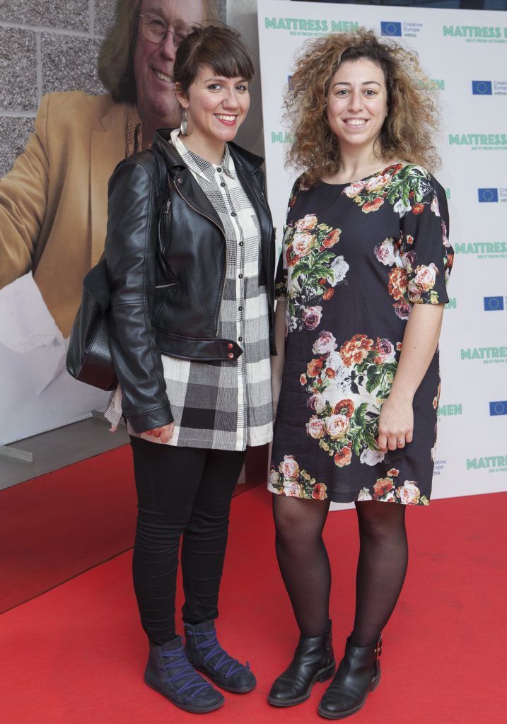 Chiara Tallarini and Mina Armeli at the Premier of MATTRESS MEN at the Lighthouse Cinema, Dublin.
Photo: Peter Houlihan