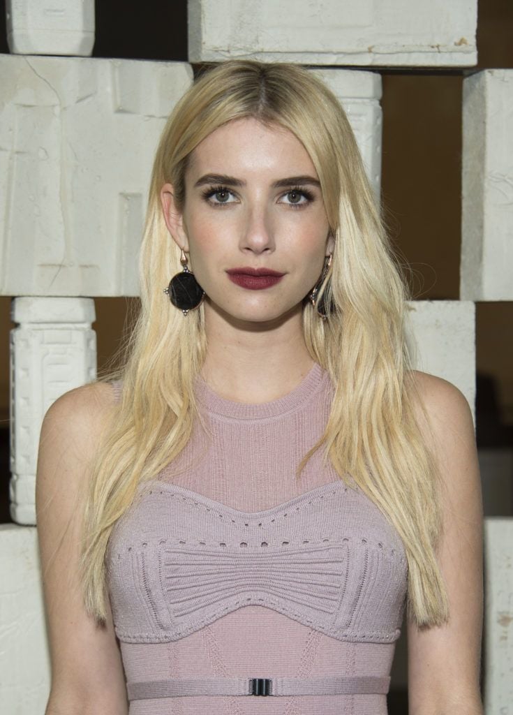 Actress Emma Roberts attends the Hammer Museum Gala in the Garden honoring Laurie Anderson and Todd Haynes, in Westwood, California, on October 8, 2016. (Photo VALERIE MACON/AFP/Getty Images)
