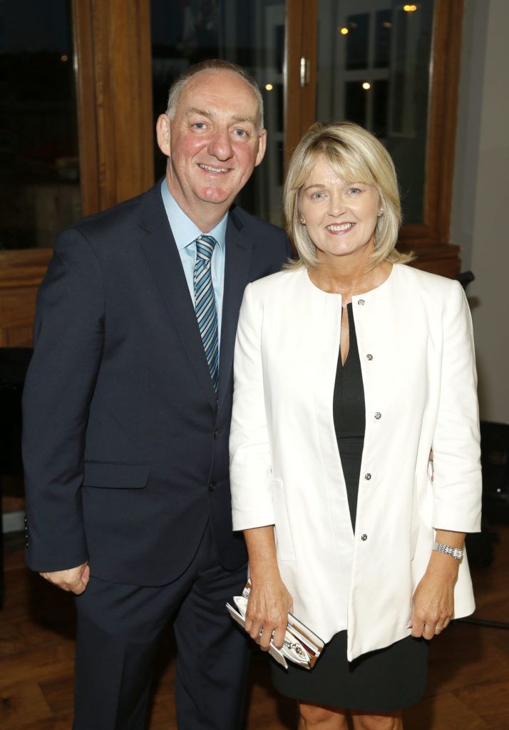 Peter and Catherine Carey at the annual Tipperary Crystal Curragh Racing Awards at Kildare Village on Wednesday, 12 October. The awards were attended by VIP guests from the across world of horse racing. 
Guests to the intimate event, held in the classic Italian eaterie L’Officina, enjoyed and an exquisite menu comprising delicious Italian inspired dishes including a Prosciutto, Goat’s Cheese and Fig Jam Parcel to start with a choice of classic Ravioli, Gnocchetti or Chicken Salad for main course and a Pistachio Ice Cream Cupola for dessert.
Kildare Village is open seven days a week from 10am until 7pm Monday, Tuesday and Wednesday, from 10am until 8pm Thursday, Friday and Sunday and from 9am until 8pm on Saturday. Visit KildareVillage.com for more information.photo Kieran Harnett
 
www.facebook.com/kildarevillage
@KildareVillage – Twitter and Instagram

For more press information or imagery, please contact:
Ciara O’Connell, Wilson Hartnell, 01 669 0030 ciara.o'connell@ogilvy.com
Catriona Gallagher, Wilson Hartnell, 01 669 0030 catriona.gallagher@ogilvy.com