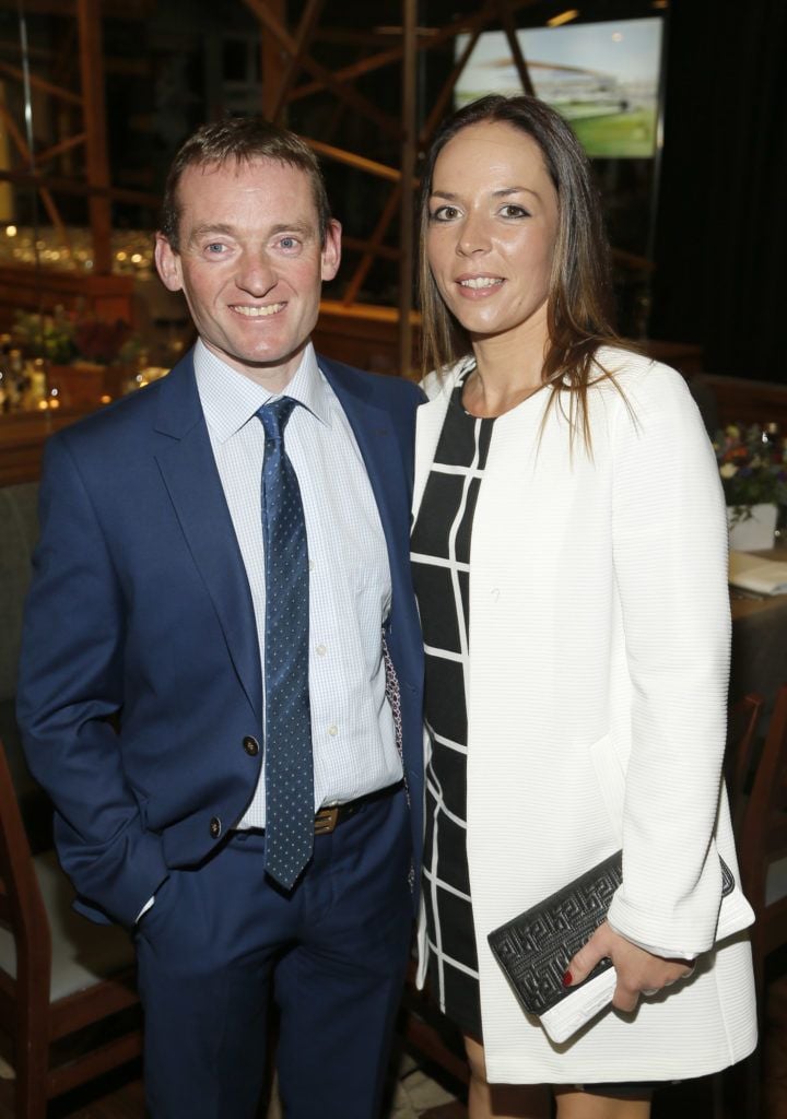 Seamus Heffernan and Richella Carol at the annual Tipperary Crystal Curragh Racing Awards at Kildare Village on Wednesday, 12 October. The awards were attended by VIP guests from the across world of horse racing. 
Guests to the intimate event, held in the classic Italian eaterie L’Officina, enjoyed and an exquisite menu comprising delicious Italian inspired dishes including a Prosciutto, Goat’s Cheese and Fig Jam Parcel to start with a choice of classic Ravioli, Gnocchetti or Chicken Salad for main course and a Pistachio Ice Cream Cupola for dessert.
Kildare Village is open seven days a week from 10am until 7pm Monday, Tuesday and Wednesday, from 10am until 8pm Thursday, Friday and Sunday and from 9am until 8pm on Saturday. Visit KildareVillage.com for more information.photo Kieran Harnett
 
www.facebook.com/kildarevillage
@KildareVillage – Twitter and Instagram

For more press information or imagery, please contact:
Ciara O’Connell, Wilson Hartnell, 01 669 0030 ciara.o'connell@ogilvy.com
Catriona Gallagher, Wilson Hartnell, 01 669 0030 catriona.gallagher@ogilvy.com