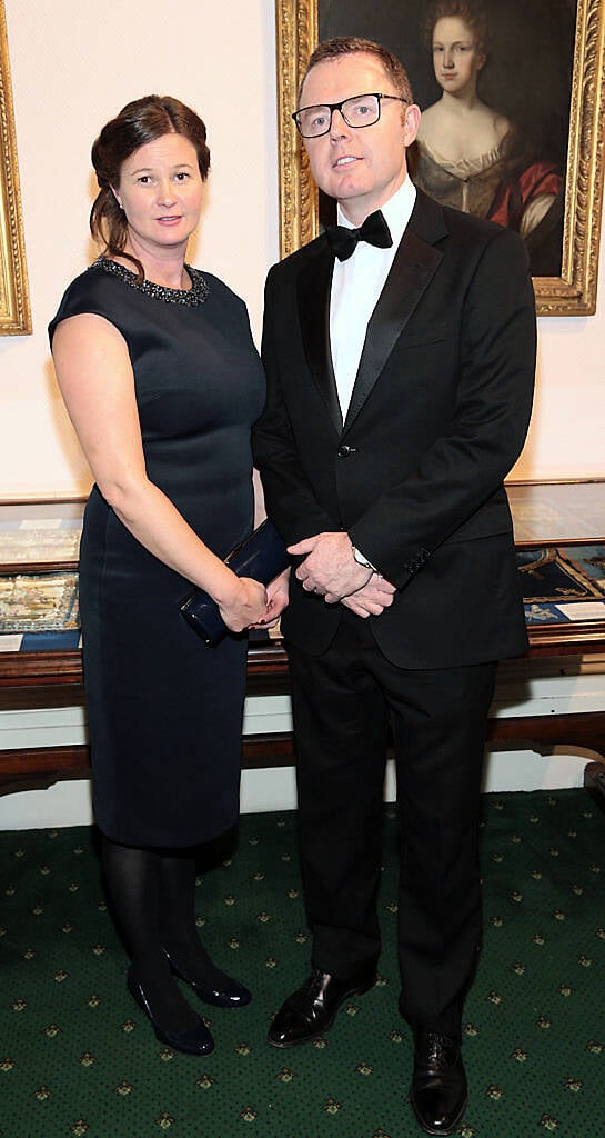 Niall Gaffney and Jocelyn White at The Irish Freemason's Young Musician of the Year Competition 2016 at Freemason Hall, Dublin (Picture: Brian McEvoy)