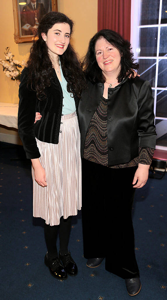 Tara Viscardi and Martina Viscardi at The Irish Freemason's Young Musician of the Year Competition 2016 at Freemason Hall, Dublin (Picture: Brian McEvoy)