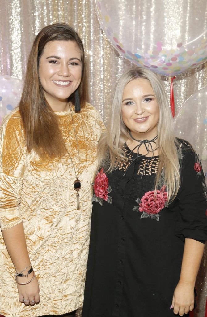 Sara Granados and Aisling O'Brien at the JUST EAT National Takeaway awards held in Fallon and Byrne Dublin (Photo by Kieran Harnett)