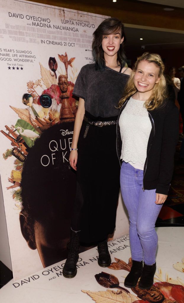 Megan O'Reilly and Alison Hollingsworth pictured at a special preview screening of Disney's Queen of Katwe at Movies@Dundrum. Opens in Irish Cinemas on October 21st. Picture Andres Poveda