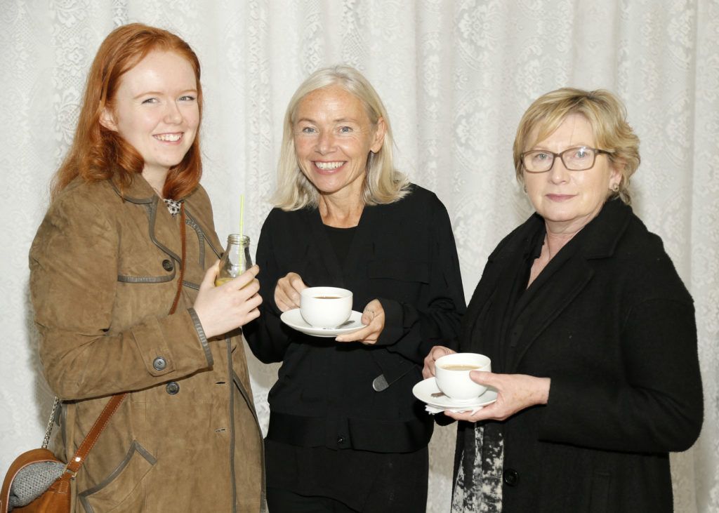 Ailbhe Griffin, Linda Byrne and Clare Daly at the exclusive industry event at Kildare Village, which welcomed Zowie Broach, Head of Fashion at the RCA, to speak to a group of young Irish design students (Photo by Kieran Harnett)
