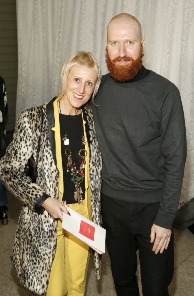 Anne Mellinn and Michael Stewart at the exclusive industry event at Kildare Village, which welcomed Zowie Broach, Head of Fashion at the RCA, to speak to a group of young Irish design students (Photo by Kieran Harnett)