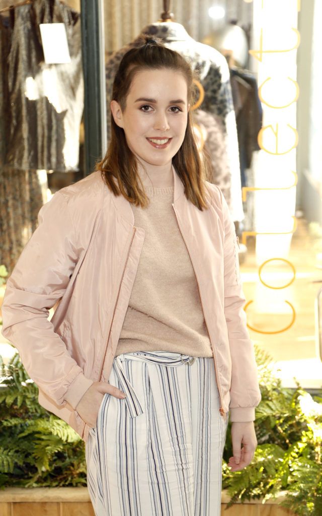 Lauren Mc Elvaney at the exclusive industry event at Kildare Village, which welcomed Zowie Broach, Head of Fashion at the RCA, to speak to a group of young Irish design students (Photo by Kieran Harnett)