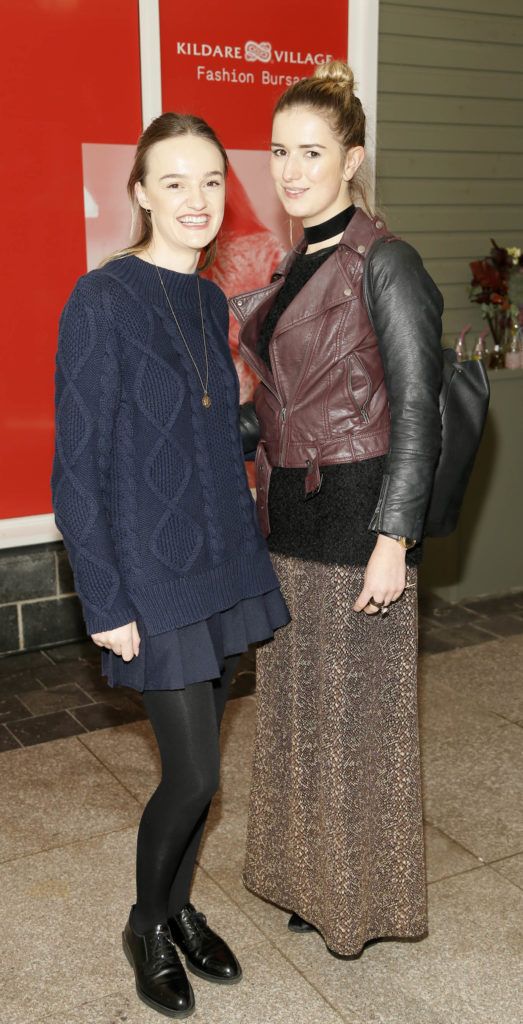 Louisa Murray and Rachael Ann Raftery at the exclusive industry event at Kildare Village, which welcomed Zowie Broach, Head of Fashion at the RCA, to speak to a group of young Irish design students (Photo by Kieran Harnett)