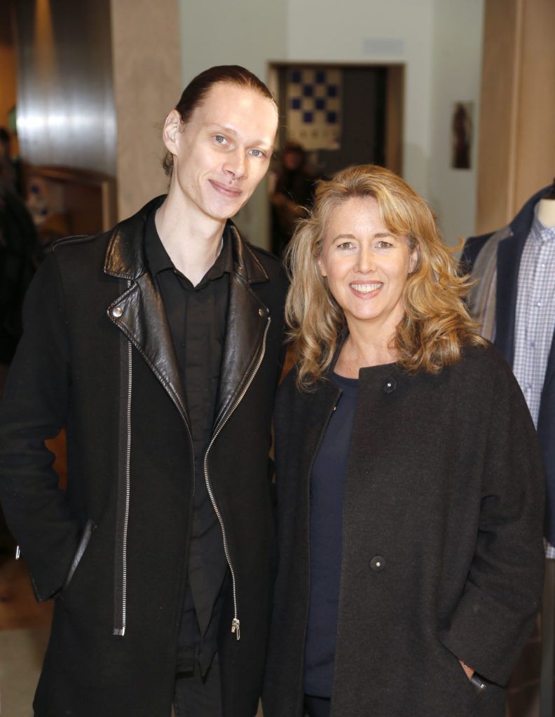 Philip Irby and Jane Leavey at the exclusive industry event at Kildare Village, which welcomed Zowie Broach, Head of Fashion at the RCA, to speak to a group of young Irish design students (Photo by Kieran Harnett)