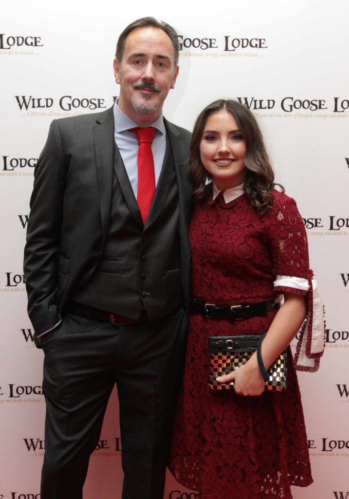 Pictured are Zoe Valentine and Tom Muckian at the opening night of the Wild Goose Lodge movie at the Savoy Cinema. Photo: Mark Stedman