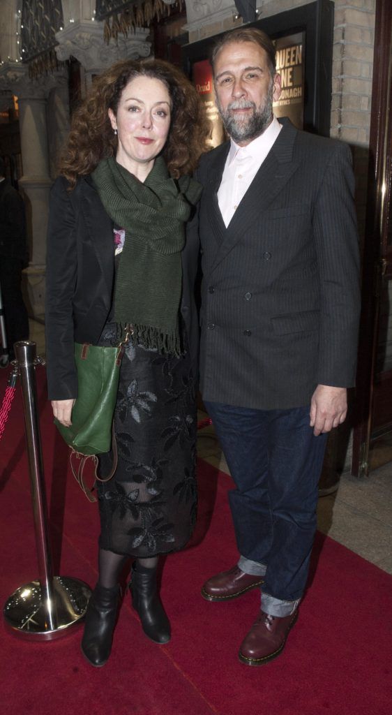 Derbhle Crotty and Tony Lignos at the opening night of Druid's production of The Beauty Queen of Leenane by Martin McDonagh at The Gaiety Theatre, Dublin which runs until 29th October (Picture:Brian McEvoy).