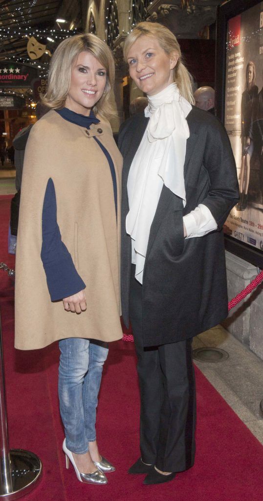 Jenny Buckley and Claudine Vavasseur at the opening night of Druid's production of The Beauty Queen of Leenane by Martin McDonagh at The Gaiety Theatre, Dublin which runs until 29th October (Picture:Brian McEvoy).