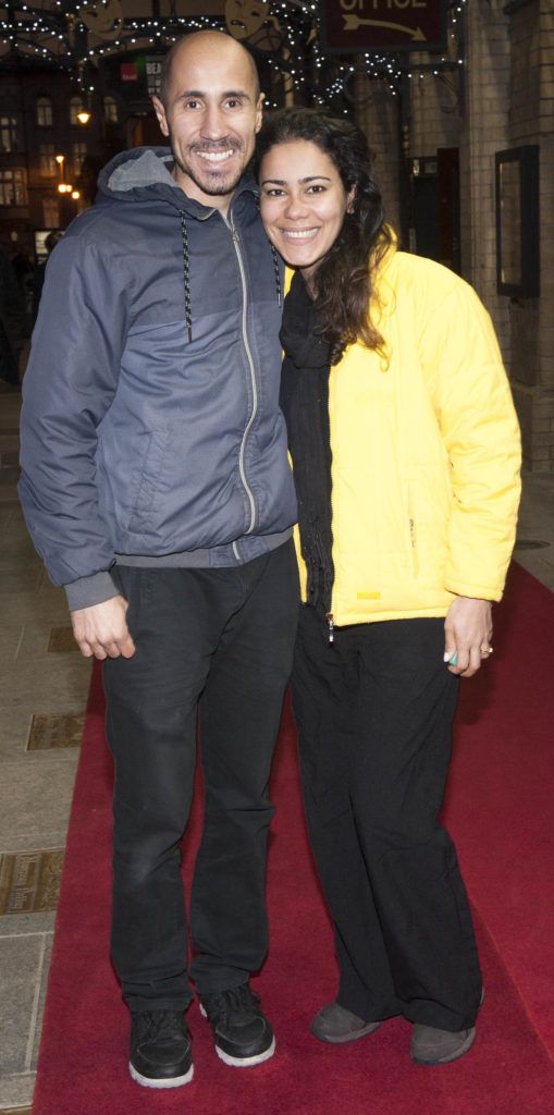 Nandre Arana and Fabiane Arana at the opening night of Druid's production of The Beauty Queen of Leenane by Martin McDonagh at The Gaiety Theatre, Dublin which runs until 29th October (Picture:Brian McEvoy).