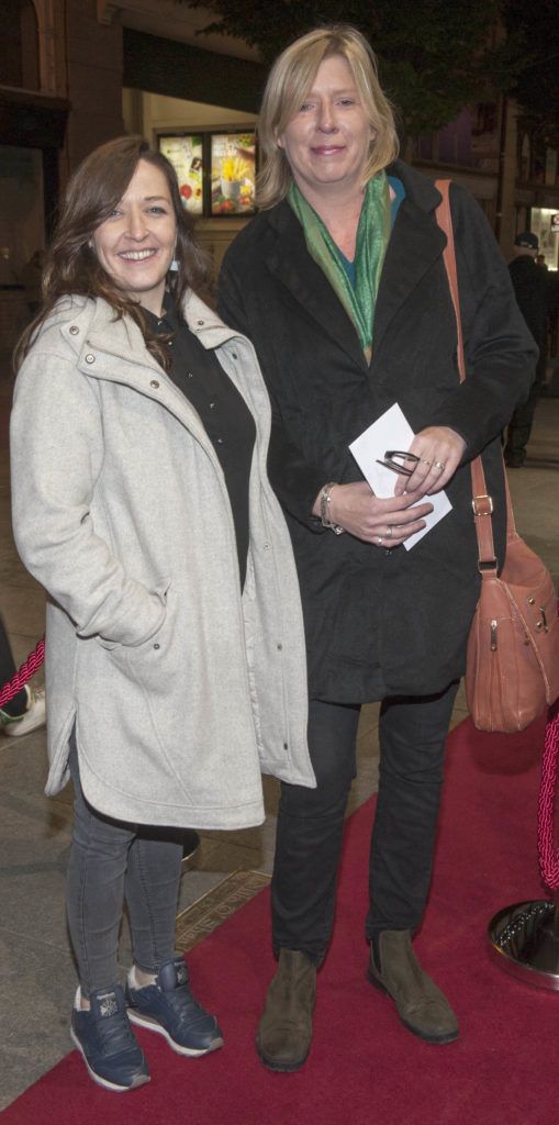 Shelly McDonnell and Kerry Power at the opening night of Druid's production of The Beauty Queen of Leenane by Martin McDonagh at The Gaiety Theatre, Dublin which runs until 29th October (Picture:Brian McEvoy).