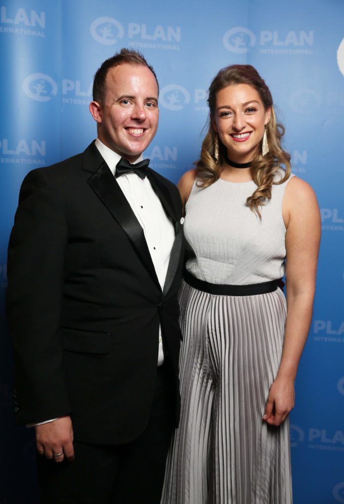 Pictured was Ben English and Jane Ronayne at the Plan International Ireland annual Because I am a Girl Ball (BIAAG) in the Shelbourne Hotel, 22/10/16. Picture Jason Clarke