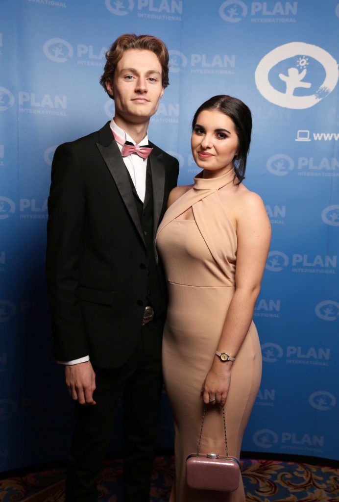 Pictured are Josh Morgan and Niamh Thompson at the Plan International Ireland annual Because I am a Girl Ball (BIAAG) in the Shelbourne Hotel, 22/10/16. Picture Jason Clarke