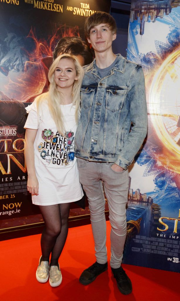 Louise Bullock and William Bowdler pictured at the special preview screening of Marvel Studios' Doctor Strange in Cineworld Dublin. Picture Andres Poveda