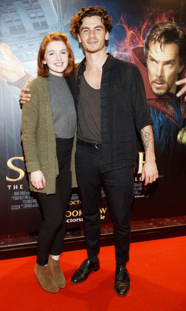 Iseult Casey and Colm Summers pictured at the special preview screening of Marvel Studios' Doctor Strange in Cineworld Dublin. Picture Andres Poveda